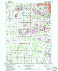 Flat Rock Michigan Historical topographic map, 1:24000 scale, 7.5 X 7.5 Minute, Year 1967