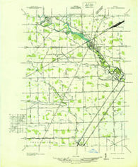 Flat Rock Michigan Historical topographic map, 1:31680 scale, 7.5 X 7.5 Minute, Year 1936