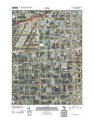 Flat Rock NE Michigan Historical topographic map, 1:24000 scale, 7.5 X 7.5 Minute, Year 2011