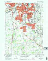 Flint South Michigan Historical topographic map, 1:24000 scale, 7.5 X 7.5 Minute, Year 1969