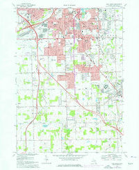 Flint South Michigan Historical topographic map, 1:24000 scale, 7.5 X 7.5 Minute, Year 1969
