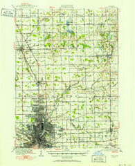 Flint Michigan Historical topographic map, 1:62500 scale, 15 X 15 Minute, Year 1920