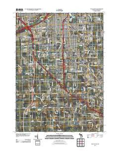 Flint South Michigan Historical topographic map, 1:24000 scale, 7.5 X 7.5 Minute, Year 2011