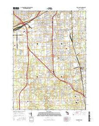 Flint South Michigan Current topographic map, 1:24000 scale, 7.5 X 7.5 Minute, Year 2017