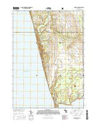 Flower Creek Michigan Current topographic map, 1:24000 scale, 7.5 X 7.5 Minute, Year 2017