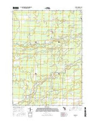 Floyd Michigan Current topographic map, 1:24000 scale, 7.5 X 7.5 Minute, Year 2016