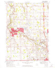Flushing Michigan Historical topographic map, 1:24000 scale, 7.5 X 7.5 Minute, Year 1969