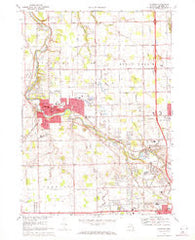Flushing Michigan Historical topographic map, 1:24000 scale, 7.5 X 7.5 Minute, Year 1969