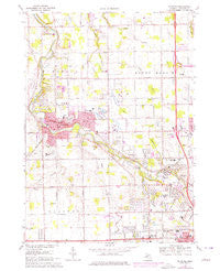 Flushing Michigan Historical topographic map, 1:24000 scale, 7.5 X 7.5 Minute, Year 1975