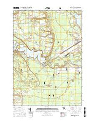 Foote Site Village Michigan Current topographic map, 1:24000 scale, 7.5 X 7.5 Minute, Year 2016