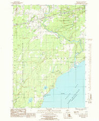 Ford River Michigan Historical topographic map, 1:24000 scale, 7.5 X 7.5 Minute, Year 1985