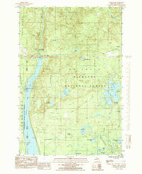 Forest Lake Michigan Historical topographic map, 1:24000 scale, 7.5 X 7.5 Minute, Year 1985