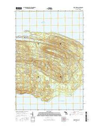 Fort Wilkins Michigan Current topographic map, 1:24000 scale, 7.5 X 7.5 Minute, Year 2017