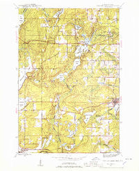 Fortune Lakes Michigan Historical topographic map, 1:24000 scale, 7.5 X 7.5 Minute, Year 1944