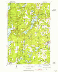 Fortune Lakes Michigan Historical topographic map, 1:24000 scale, 7.5 X 7.5 Minute, Year 1944