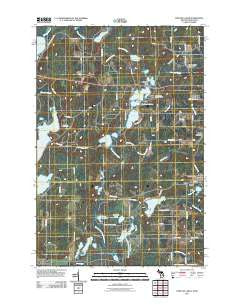 Fortune Lakes Michigan Historical topographic map, 1:24000 scale, 7.5 X 7.5 Minute, Year 2011