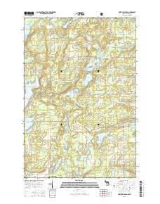 Fortune Lakes Michigan Historical topographic map, 1:24000 scale, 7.5 X 7.5 Minute, Year 2014