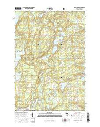 Fortune Lakes Michigan Current topographic map, 1:24000 scale, 7.5 X 7.5 Minute, Year 2016