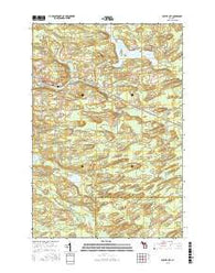 Foster City Michigan Current topographic map, 1:24000 scale, 7.5 X 7.5 Minute, Year 2016