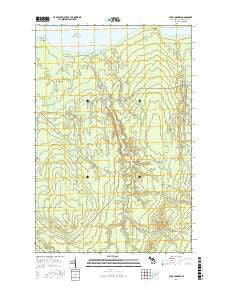 Four Corners Michigan Current topographic map, 1:24000 scale, 7.5 X 7.5 Minute, Year 2017