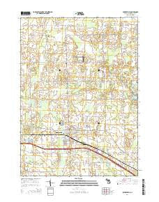 Fowlerville Michigan Historical topographic map, 1:24000 scale, 7.5 X 7.5 Minute, Year 2014