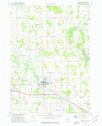 Fowlerville Michigan Historical topographic map, 1:24000 scale, 7.5 X 7.5 Minute, Year 1973