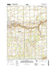 Frankenmuth Michigan Historical topographic map, 1:24000 scale, 7.5 X 7.5 Minute, Year 2014