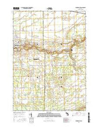 Frankenmuth Michigan Current topographic map, 1:24000 scale, 7.5 X 7.5 Minute, Year 2016