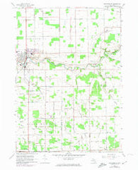 Frankenmuth Michigan Historical topographic map, 1:24000 scale, 7.5 X 7.5 Minute, Year 1963