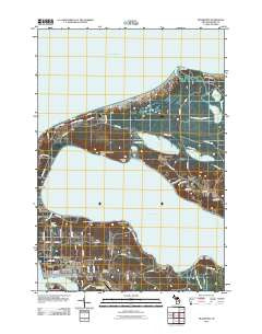 Frankfort Michigan Historical topographic map, 1:24000 scale, 7.5 X 7.5 Minute, Year 2011