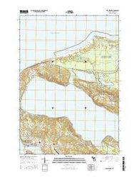 Frankfort Michigan Current topographic map, 1:24000 scale, 7.5 X 7.5 Minute, Year 2017