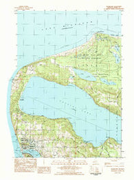 Frankfort Michigan Historical topographic map, 1:24000 scale, 7.5 X 7.5 Minute, Year 1983