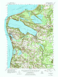 Frankfort Michigan Historical topographic map, 1:62500 scale, 15 X 15 Minute, Year 1956