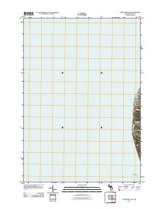 Frankfort OE W Michigan Historical topographic map, 1:24000 scale, 7.5 X 7.5 Minute, Year 2011