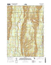 Frederic Michigan Current topographic map, 1:24000 scale, 7.5 X 7.5 Minute, Year 2017