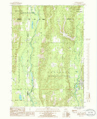 Frederic Michigan Historical topographic map, 1:24000 scale, 7.5 X 7.5 Minute, Year 1985