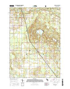 Free Soil Michigan Current topographic map, 1:24000 scale, 7.5 X 7.5 Minute, Year 2017