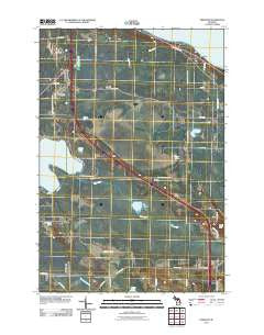 Freedom Michigan Historical topographic map, 1:24000 scale, 7.5 X 7.5 Minute, Year 2011