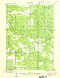 Freesoil SE Michigan Historical topographic map, 1:31680 scale, 7.5 X 7.5 Minute, Year 1932