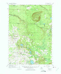 Freesoil Michigan Historical topographic map, 1:62500 scale, 15 X 15 Minute, Year 1957