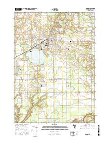 Fremont Michigan Current topographic map, 1:24000 scale, 7.5 X 7.5 Minute, Year 2017