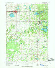 Fremont Michigan Historical topographic map, 1:62500 scale, 15 X 15 Minute, Year 1958