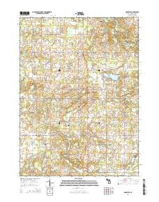 Frontier Michigan Historical topographic map, 1:24000 scale, 7.5 X 7.5 Minute, Year 2014