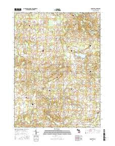 Frontier Michigan Current topographic map, 1:24000 scale, 7.5 X 7.5 Minute, Year 2016
