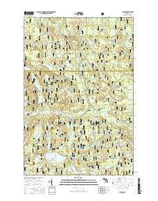 Fuller Michigan Current topographic map, 1:24000 scale, 7.5 X 7.5 Minute, Year 2017