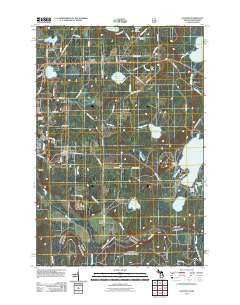 Gaastra Michigan Historical topographic map, 1:24000 scale, 7.5 X 7.5 Minute, Year 2011