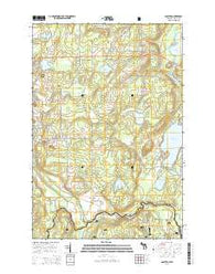 Gaastra Michigan Historical topographic map, 1:24000 scale, 7.5 X 7.5 Minute, Year 2014