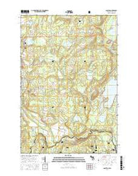 Gaastra Michigan Current topographic map, 1:24000 scale, 7.5 X 7.5 Minute, Year 2017