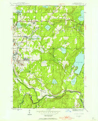 Gaastra Michigan Historical topographic map, 1:24000 scale, 7.5 X 7.5 Minute, Year 1944