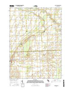Gagetown Michigan Current topographic map, 1:24000 scale, 7.5 X 7.5 Minute, Year 2017
